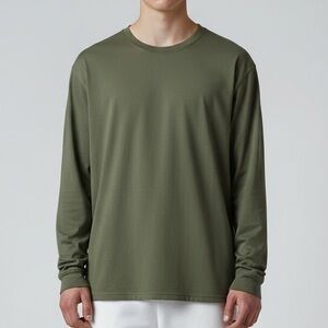 REI Men's Olive Long Sleeve Tee outdoor light weight size L